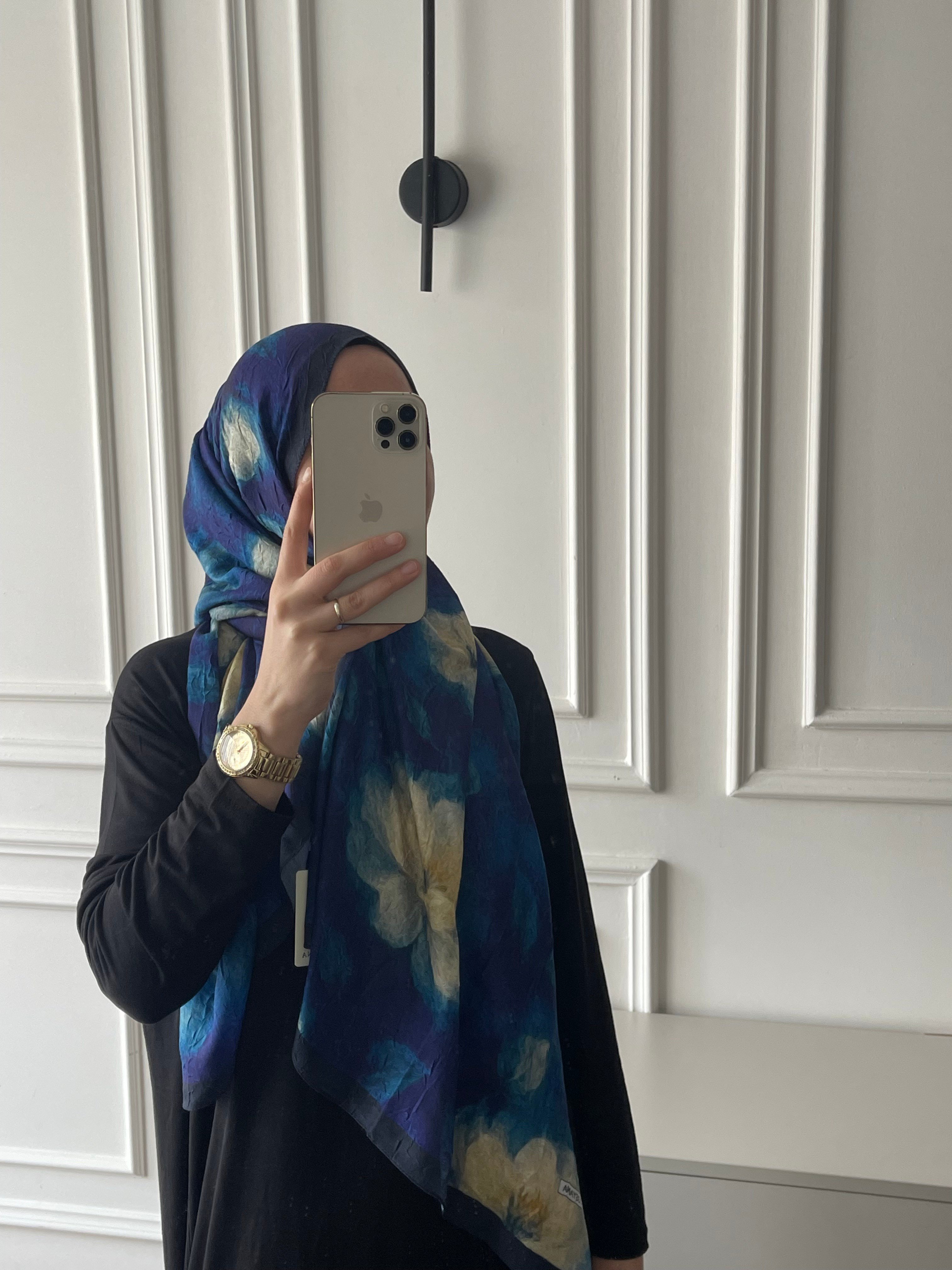 Çiçek Desen Bambu Jakar - Saks