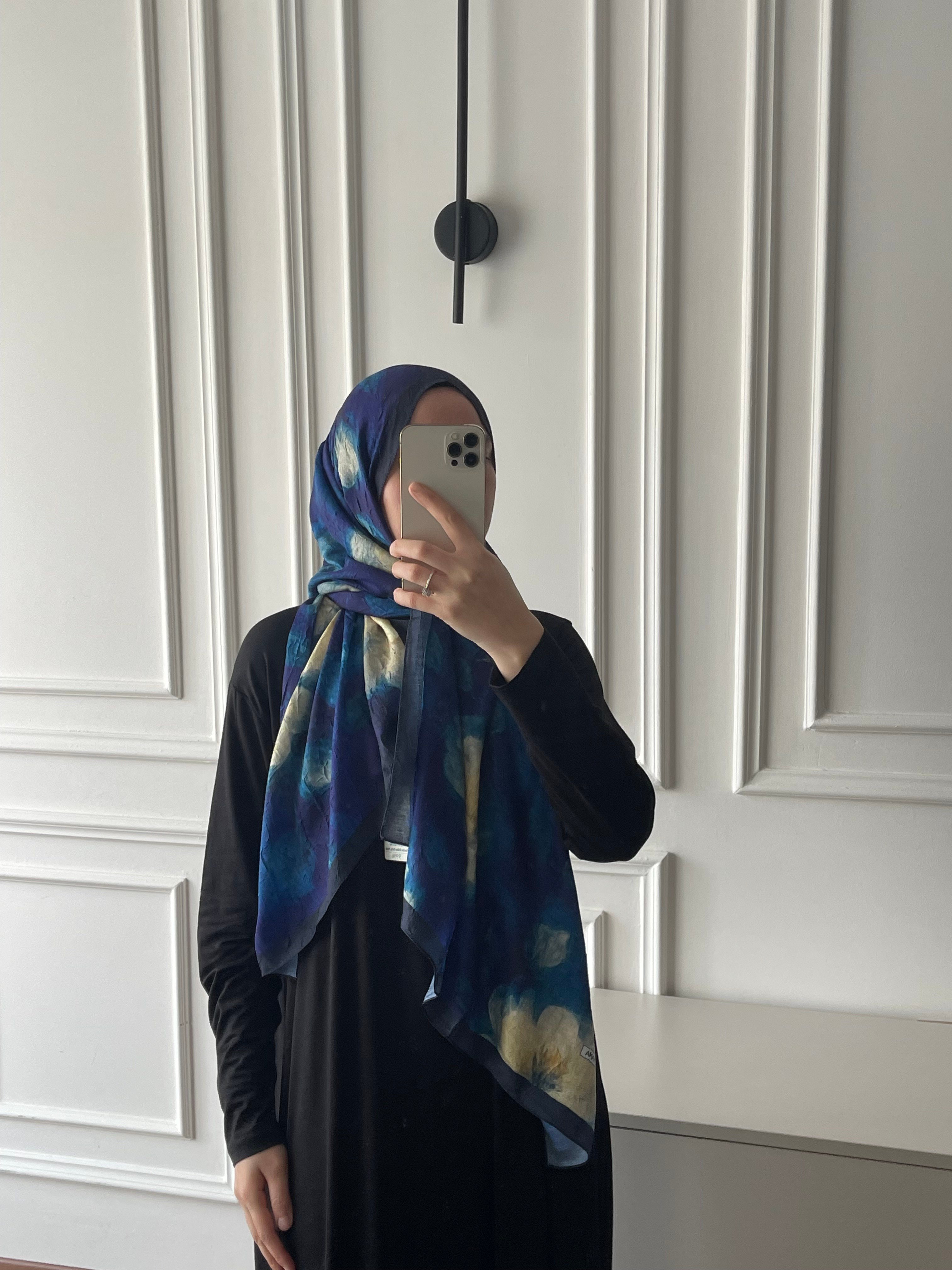 Çiçek Desen Bambu Jakar - Saks