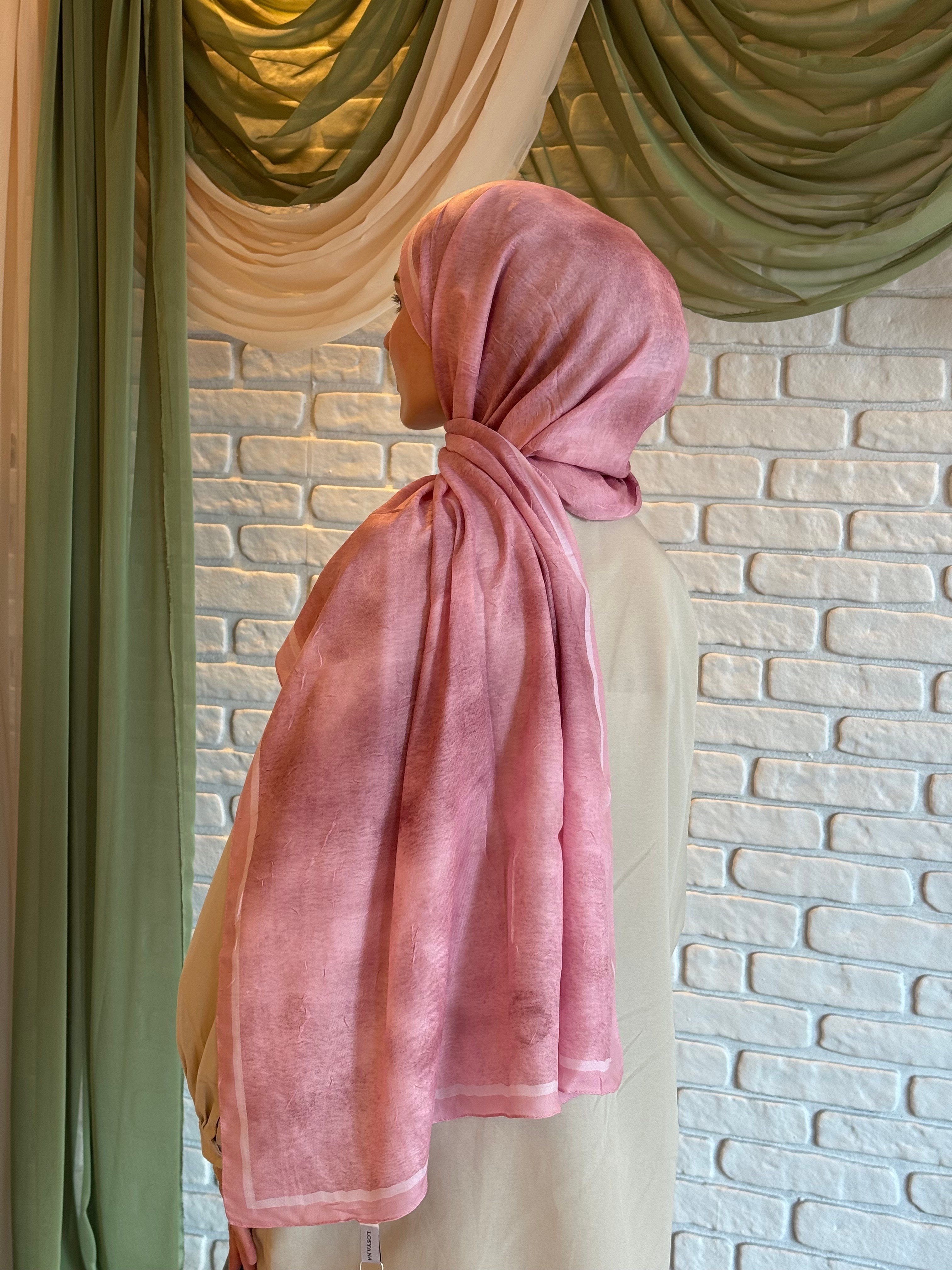 Degrade Desen Bambu Jakar  - Şeker Pembe