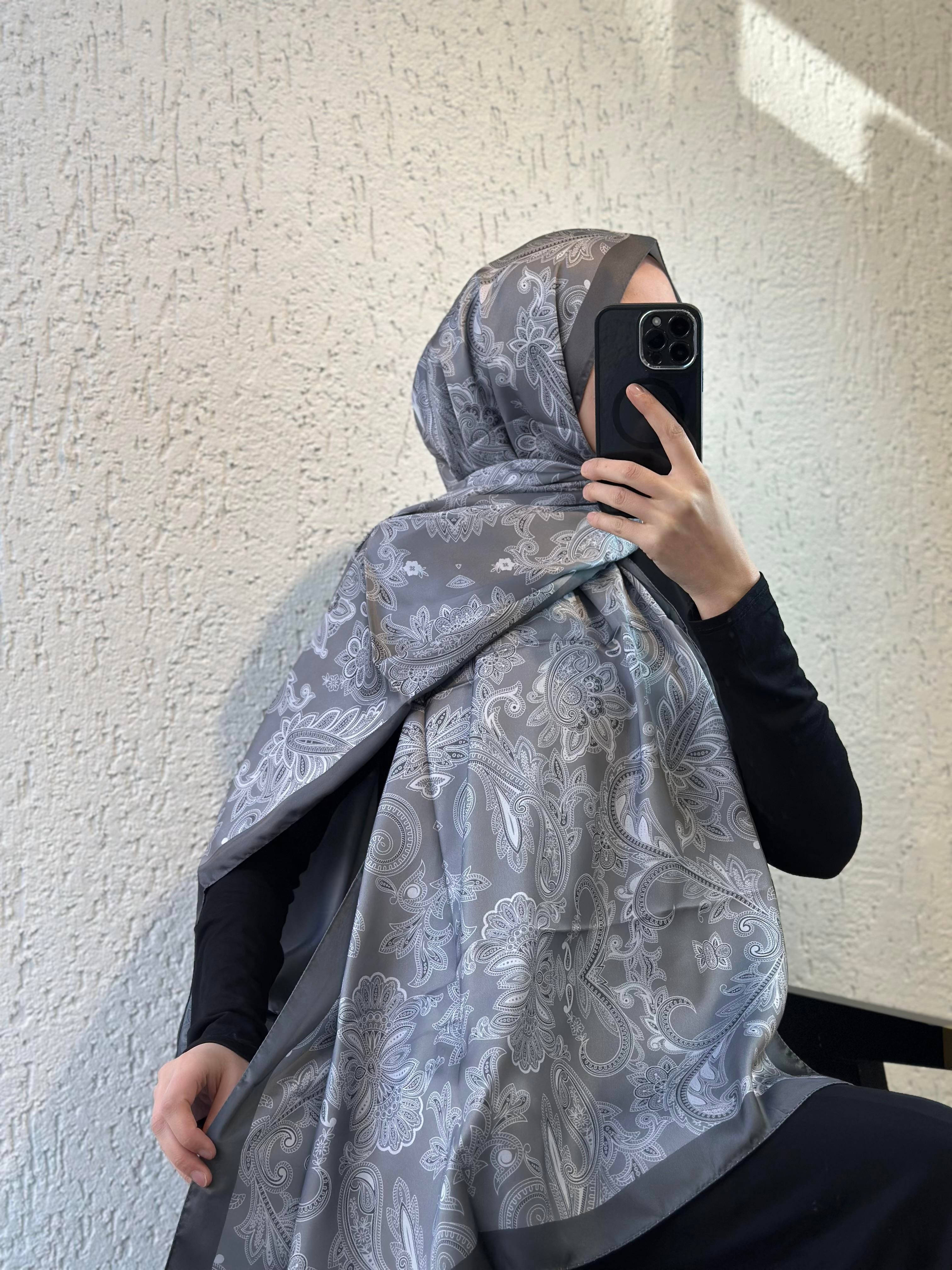 Eliz Desen Şal - Antrasit