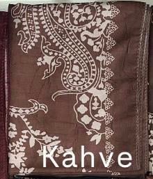 Lüx Bambu Jakar Şal - Kahve