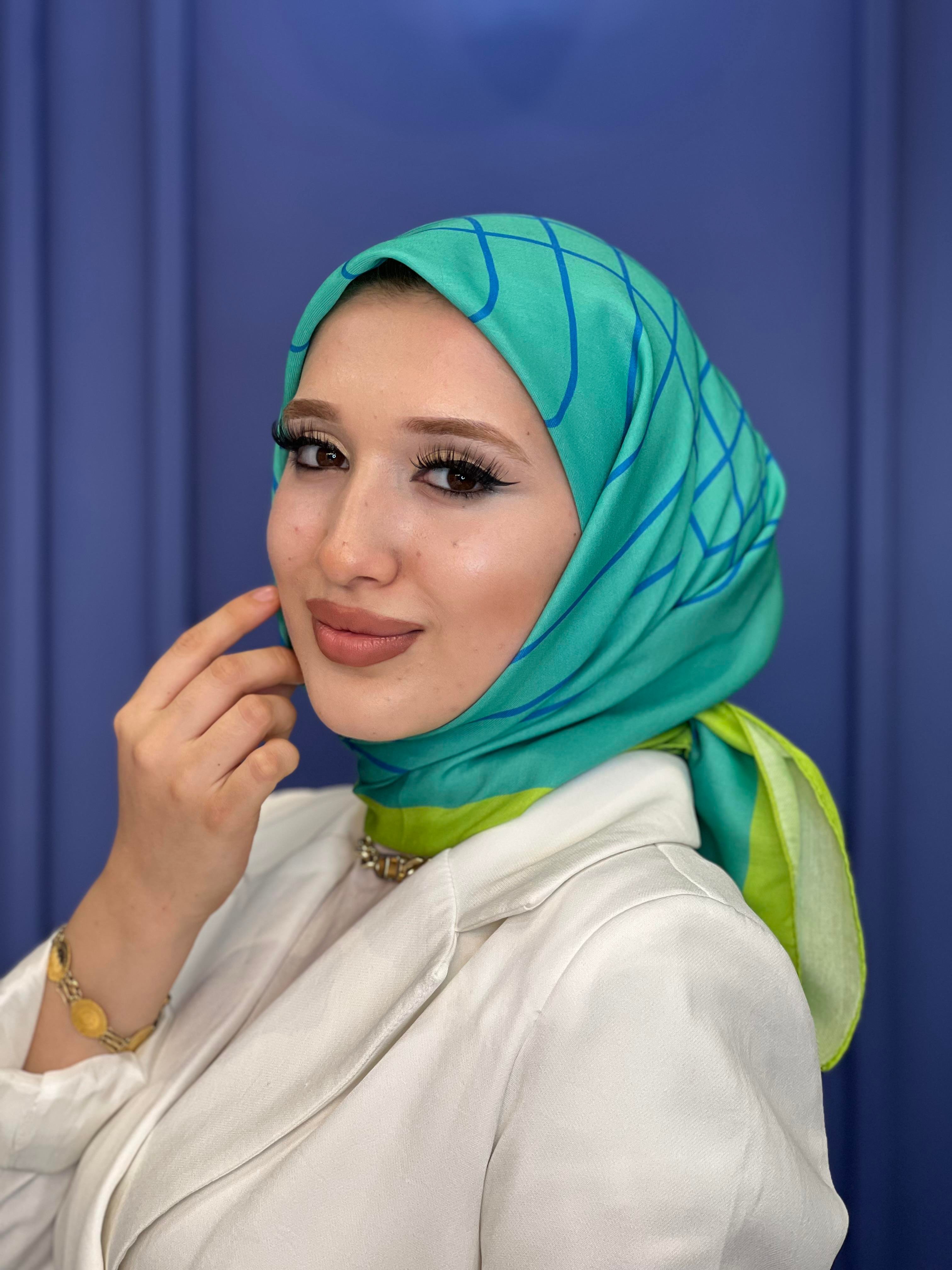 Zarif Desen - Mavi Yeşil