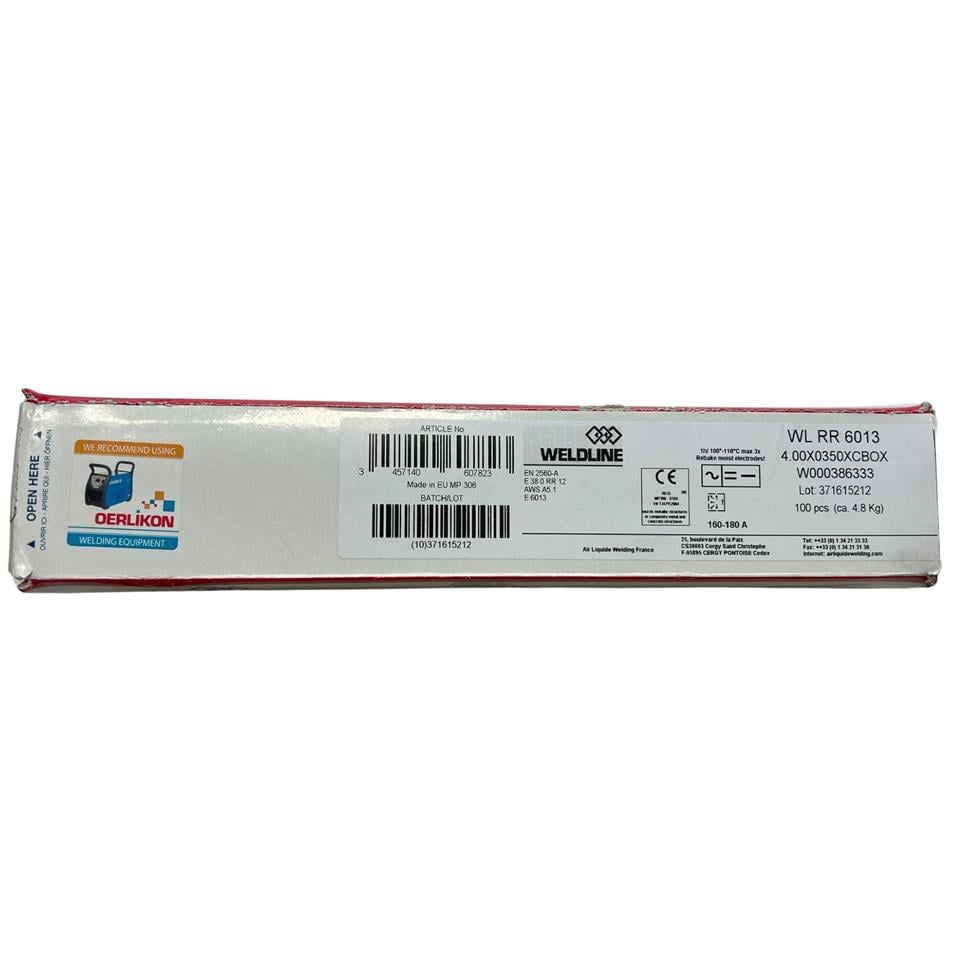 OERLİKON WELDLINE WLRR6013 Rutil Elektrot 4,00x350 100'lü