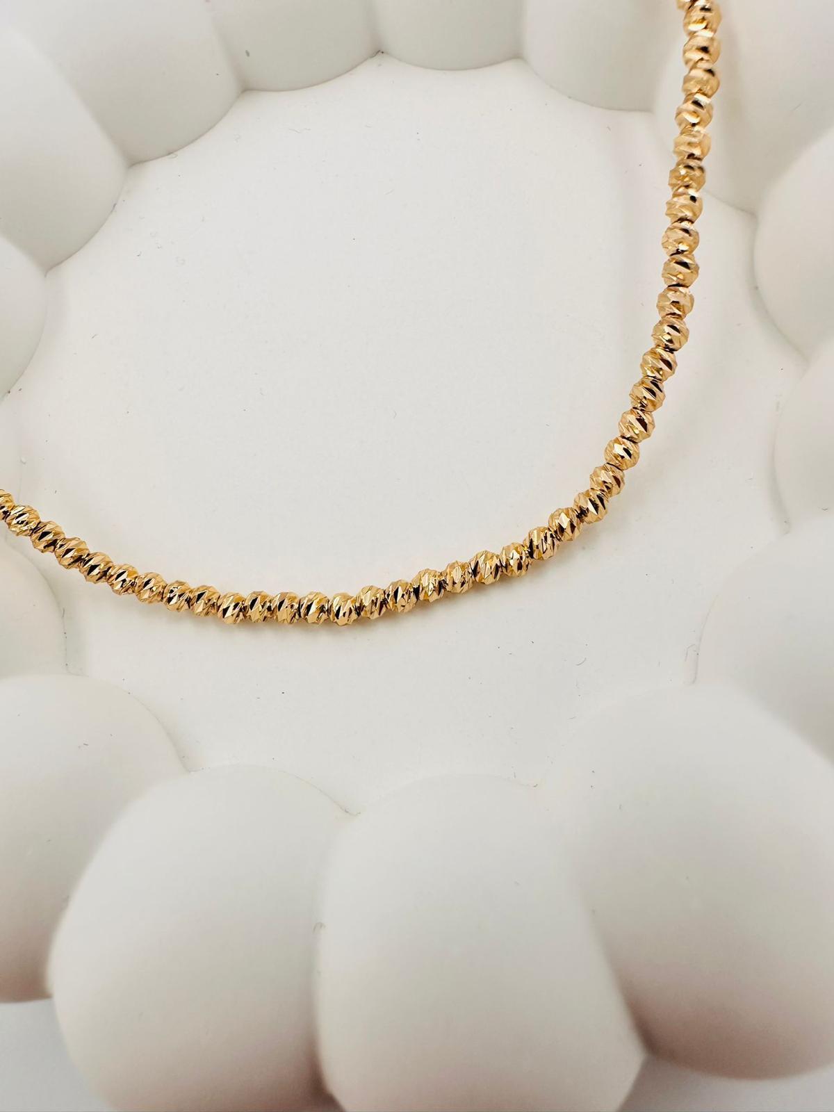 DORİKA parlak gold halhal 00111