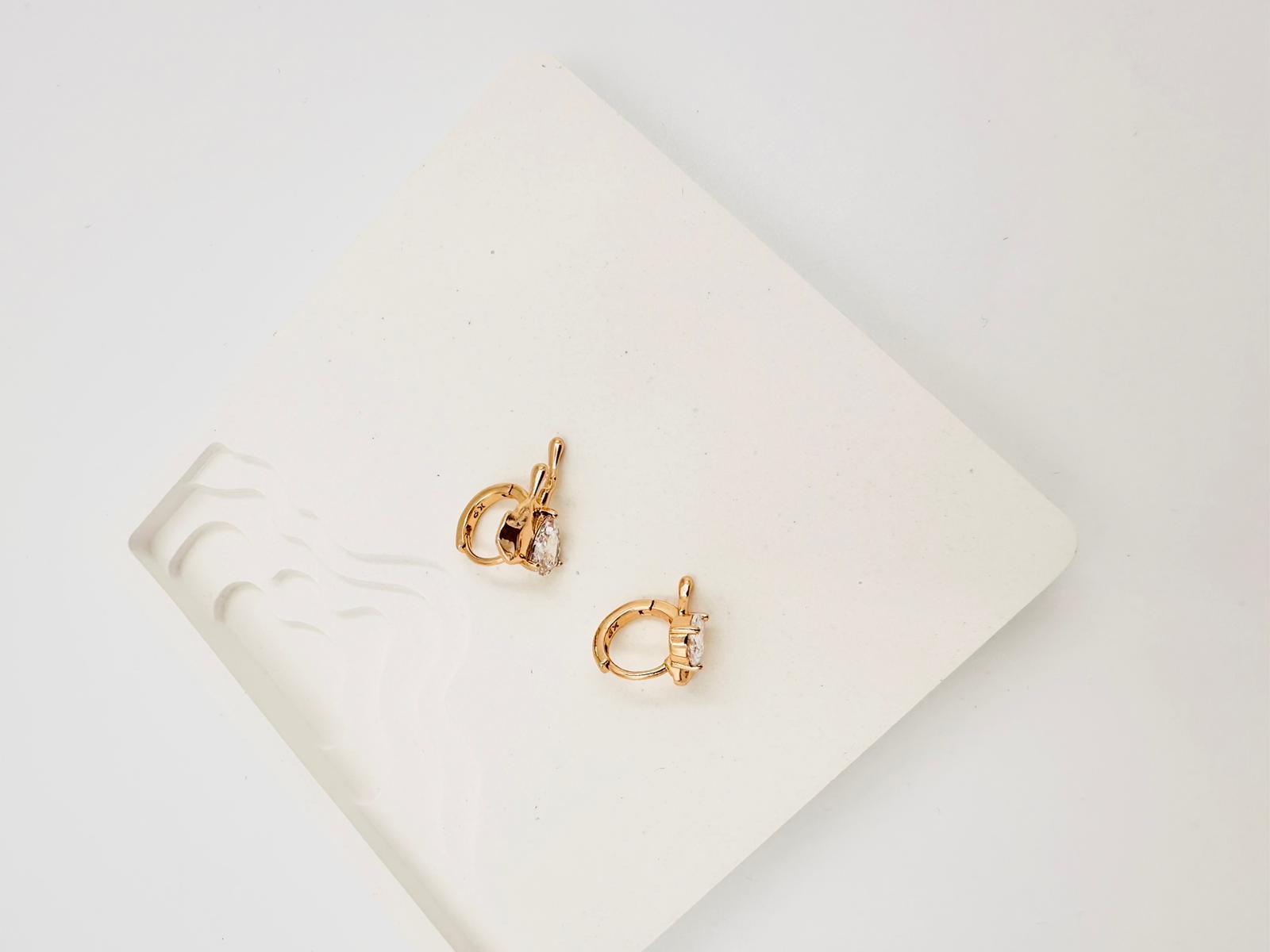 HEART seri gold küpe 00868