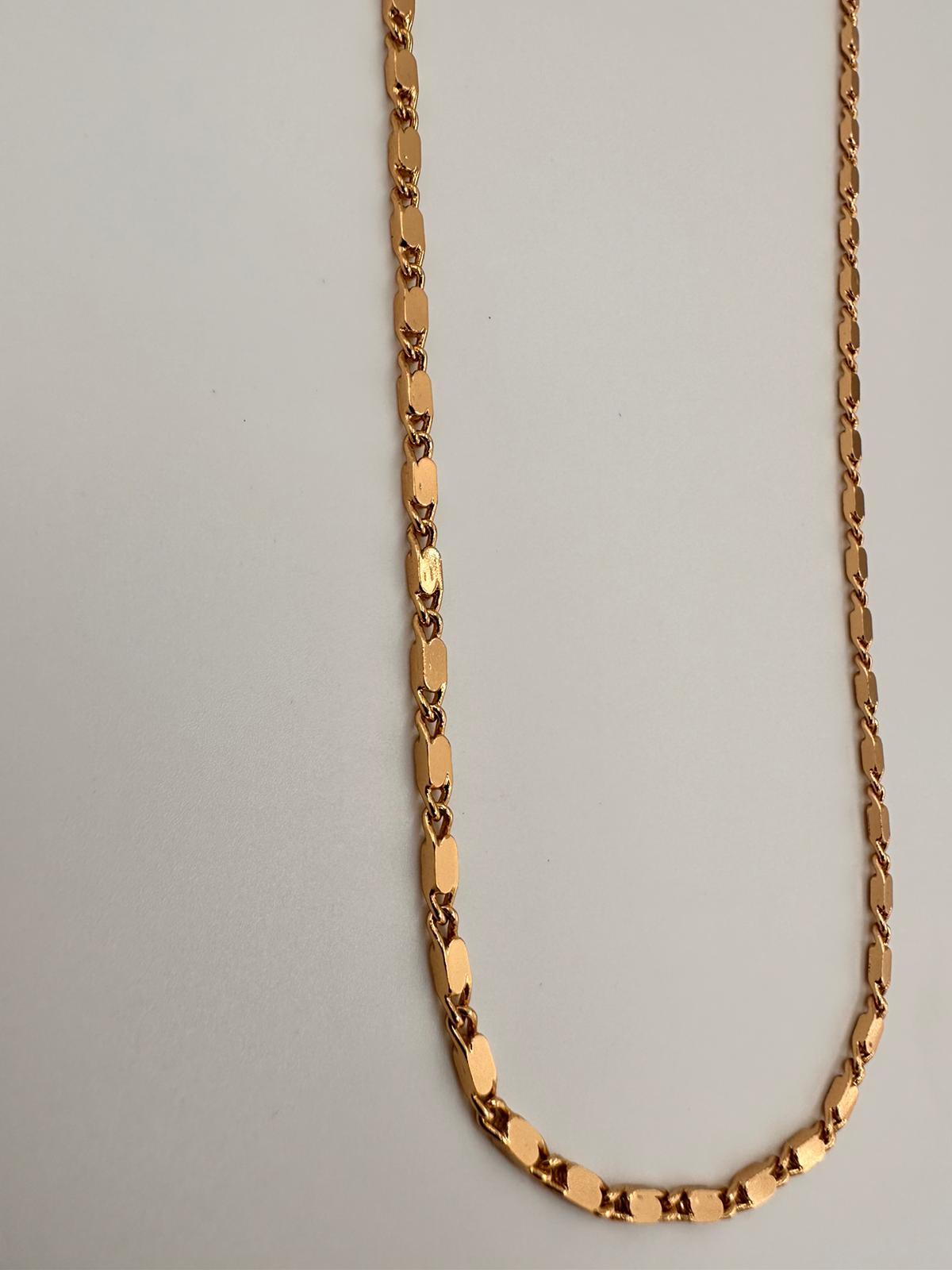Nostalji VİP ince zincir gold 60 cm 00634