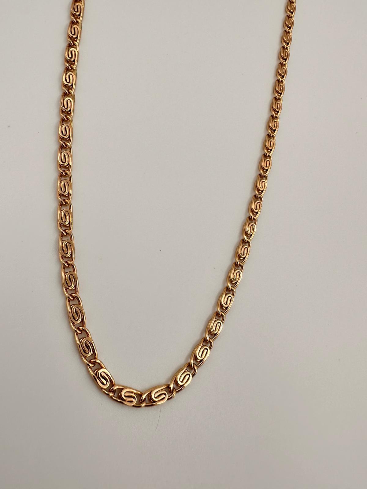 Nostalji VİP zincir kolye gold 60 cm 00635