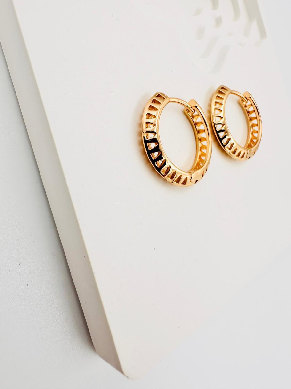 PURE seri gold halka küpe 00870