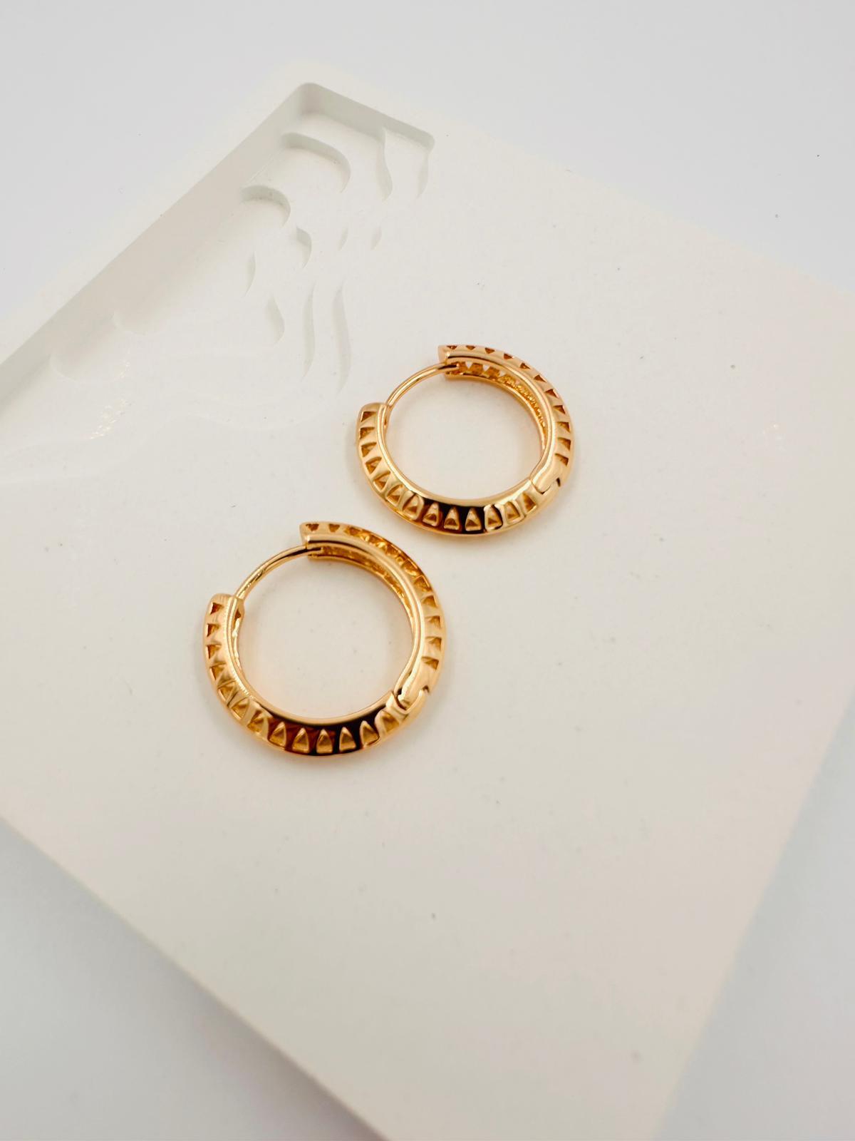 PURE seri gold halka küpe 00870