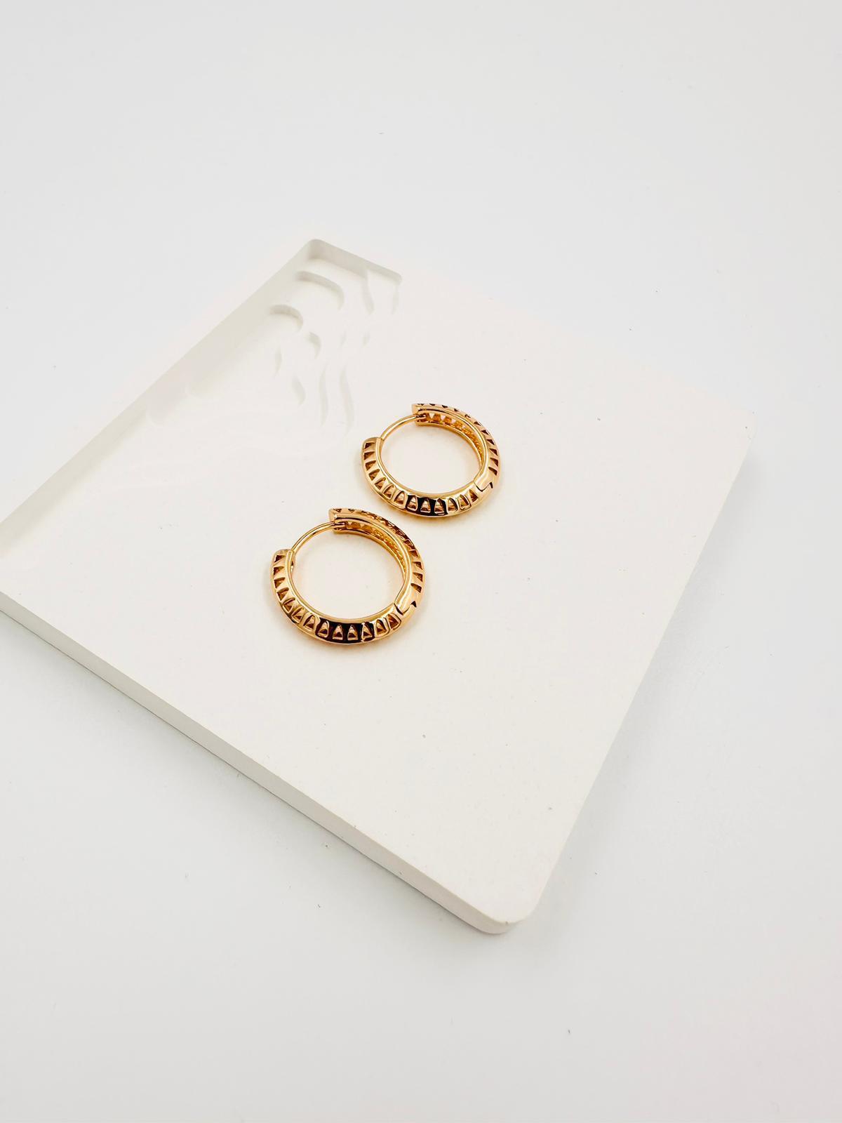 PURE seri gold halka küpe 00870