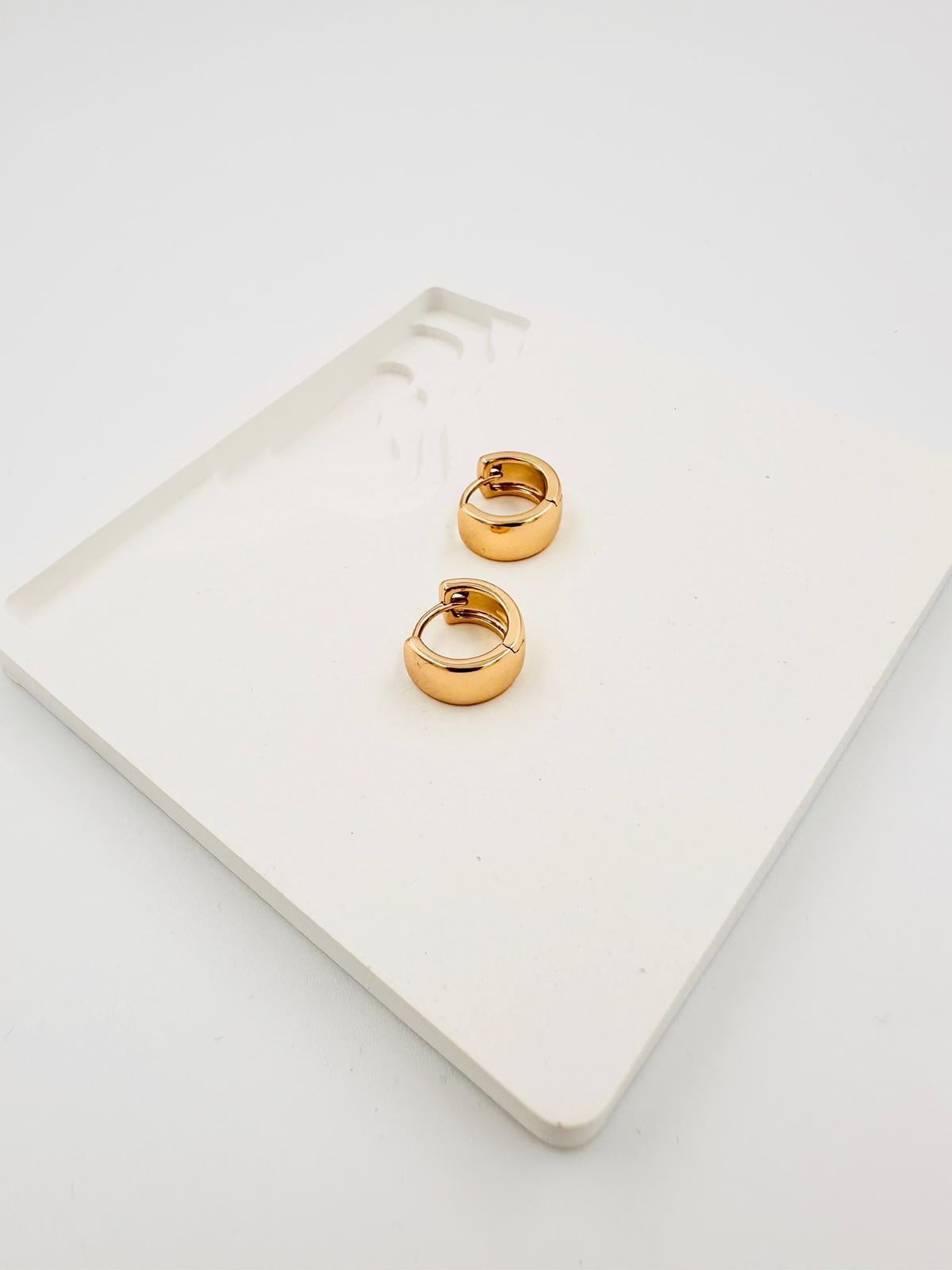 PURE seri gold mini kalın küpe 00867