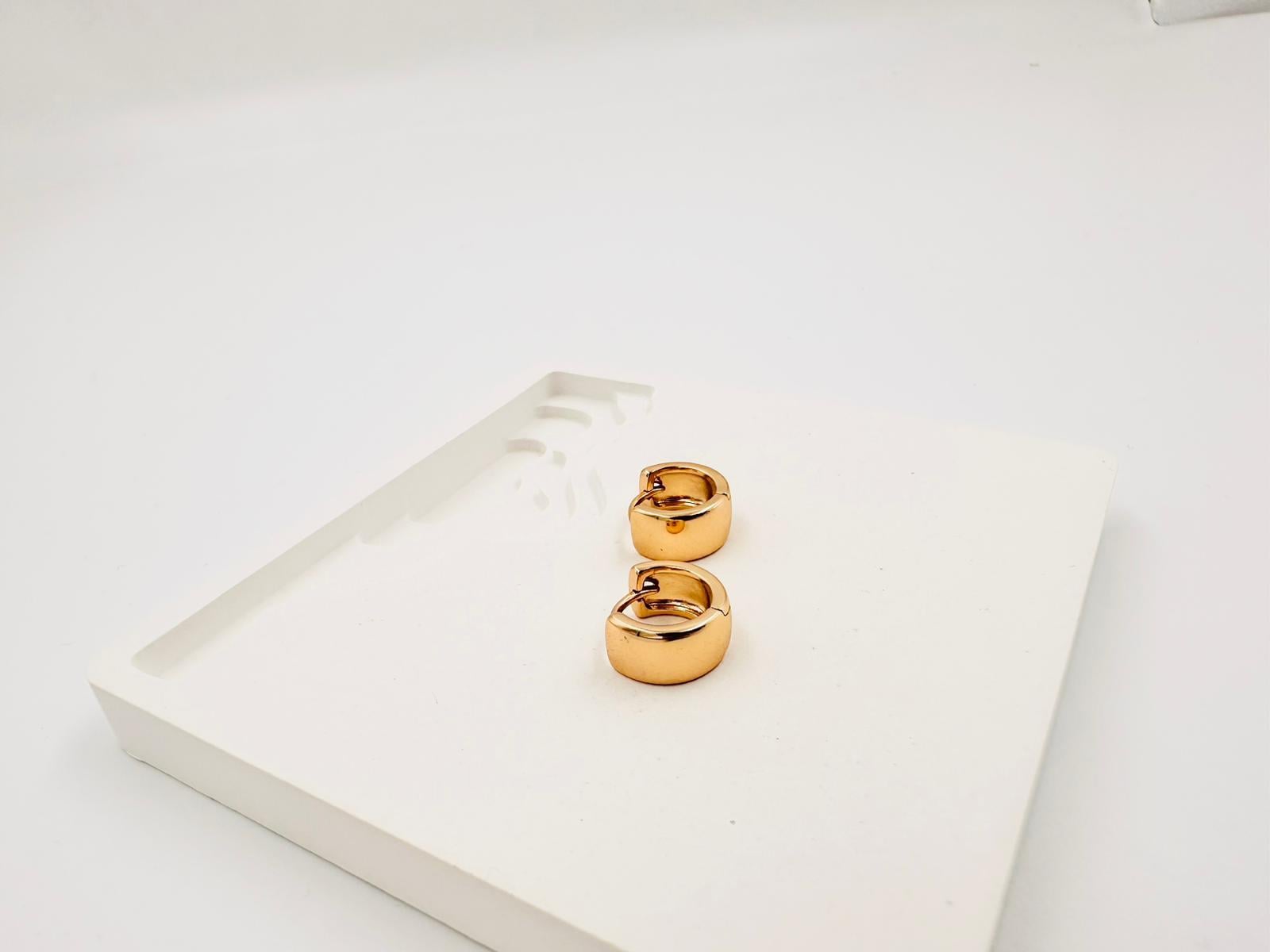 PURE seri gold mini kalın küpe 00867