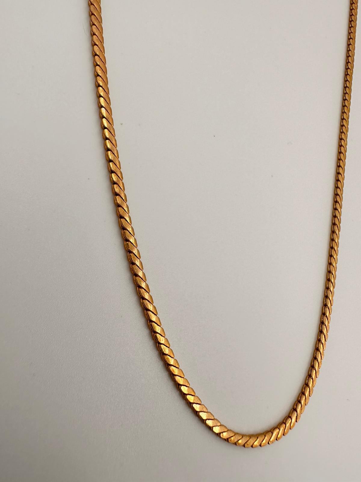 VİP balık sırtı zincir gold 00633