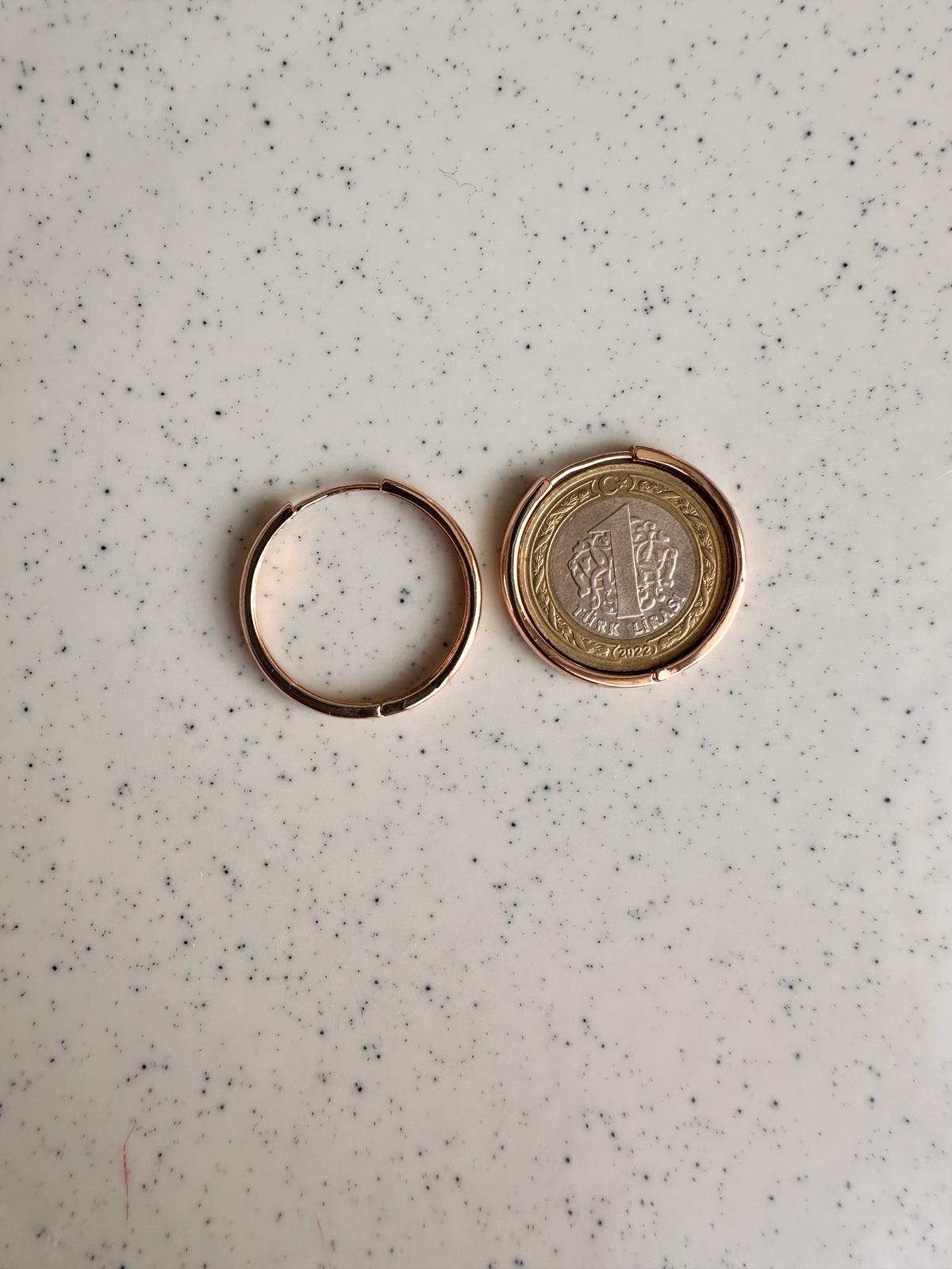 VIP gold ince halka küpe 00848
