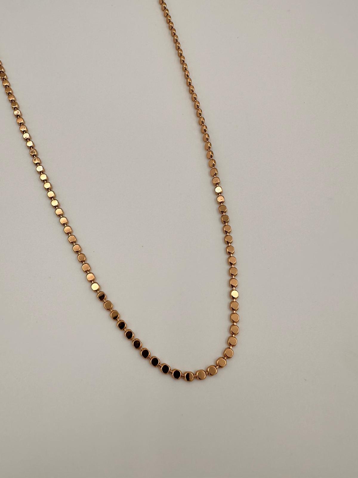 VİP gold küçük pul zincir 60 cm 00636