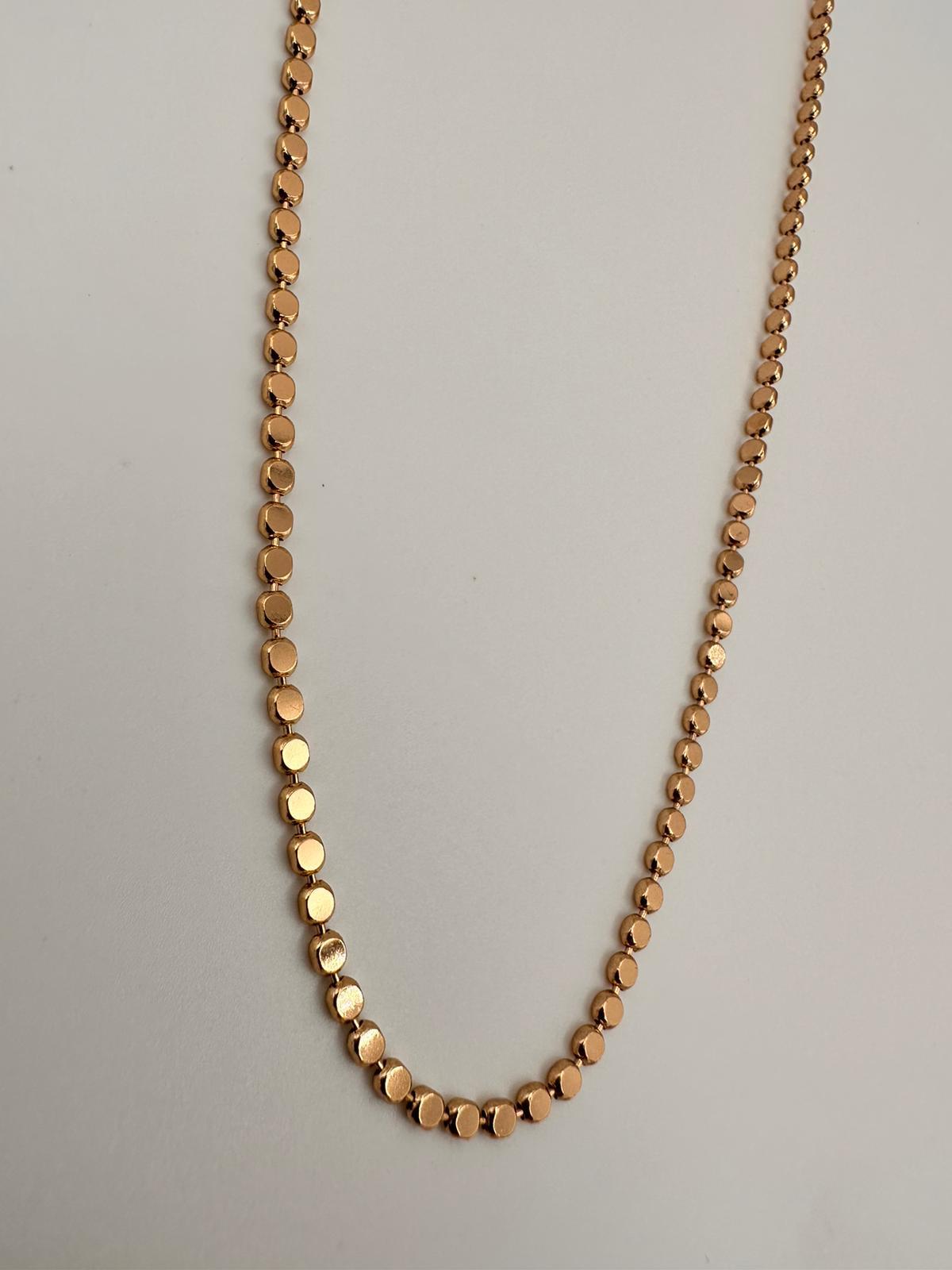 VİP gold küçük pul zincir 60 cm 00636