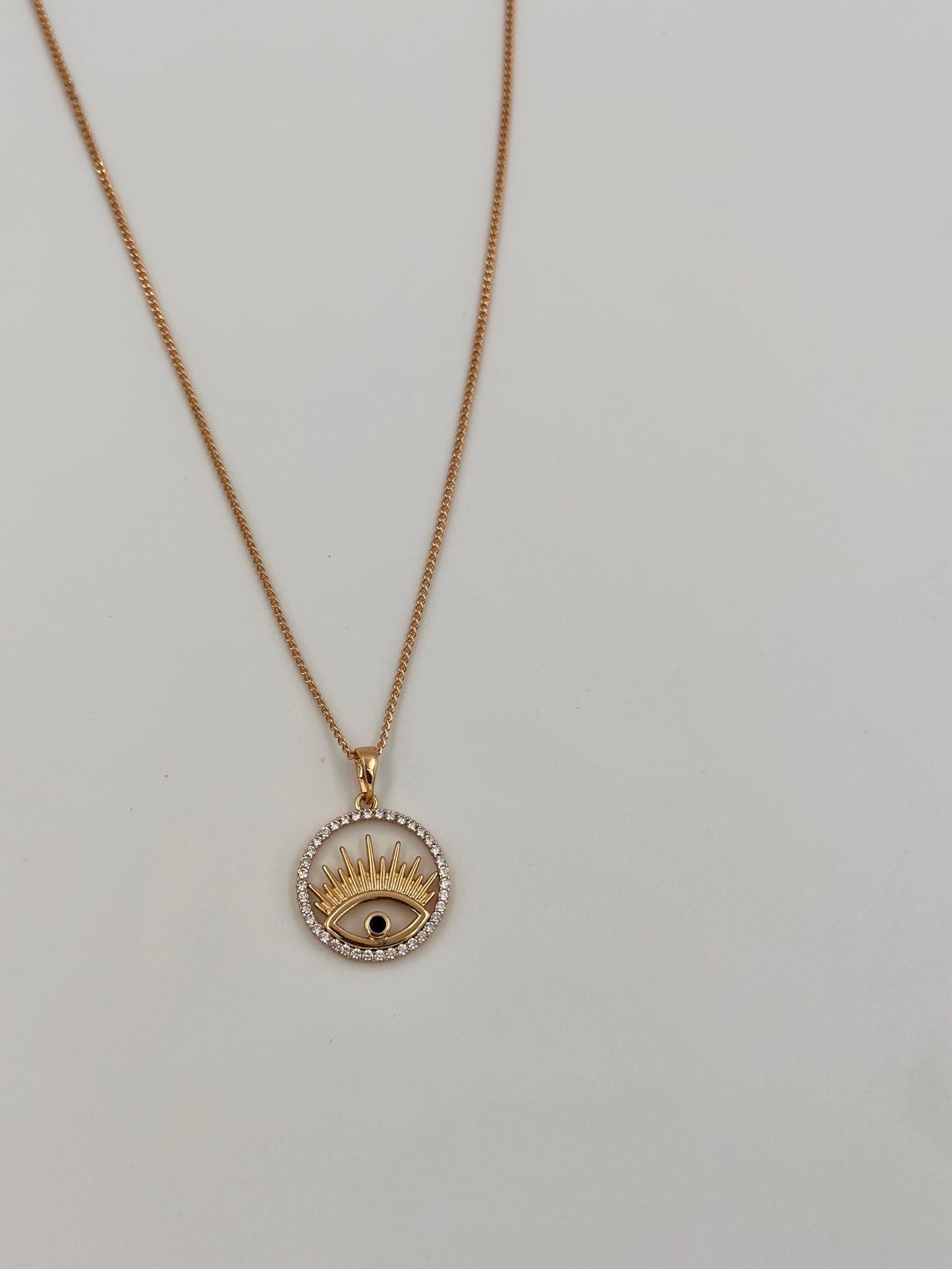 VİP taşlı göz kolye 45 cm 00641