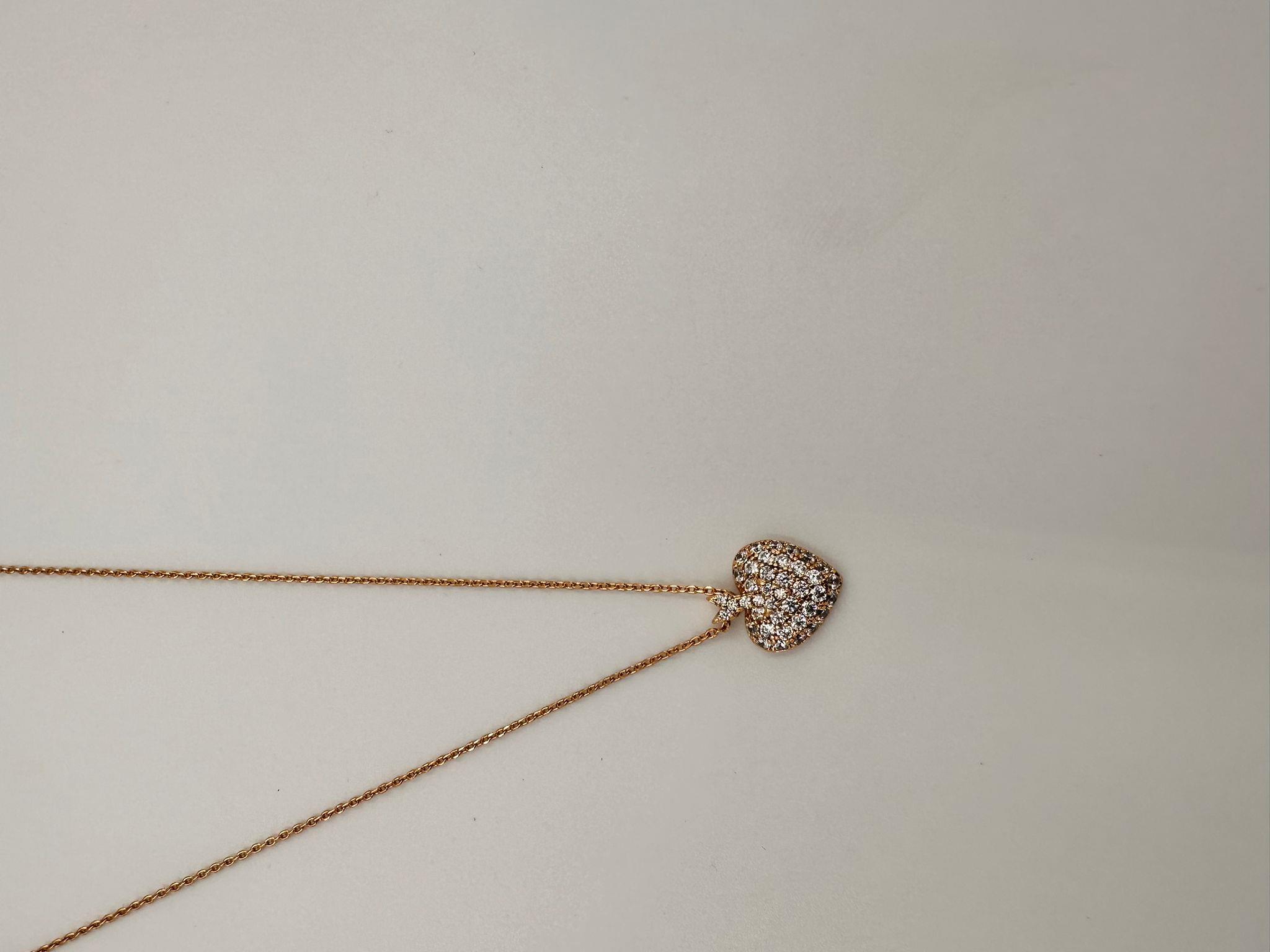 VİP taşlı kalp zincir kolye  40-45 cm 00640