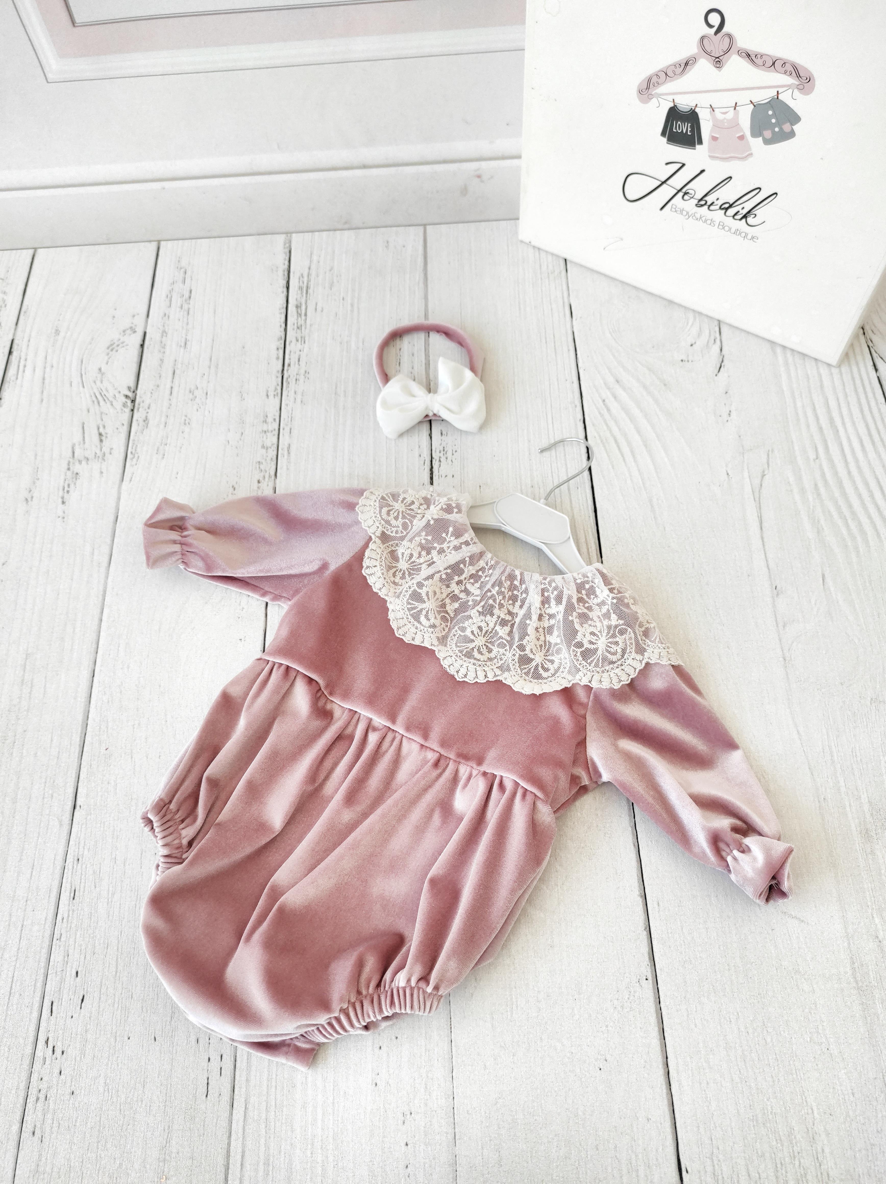  Pembe Romper Tulum Set  