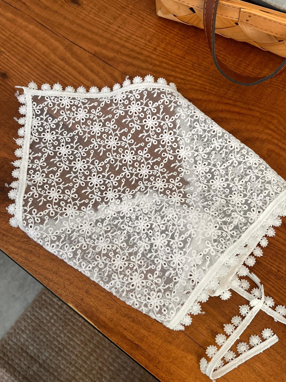 Anne Bebek Çocuk Çiçekli Fisto Üçgen Bandana | Pamuklu Bağlamalı Fisto Bandana Standart Ölçü