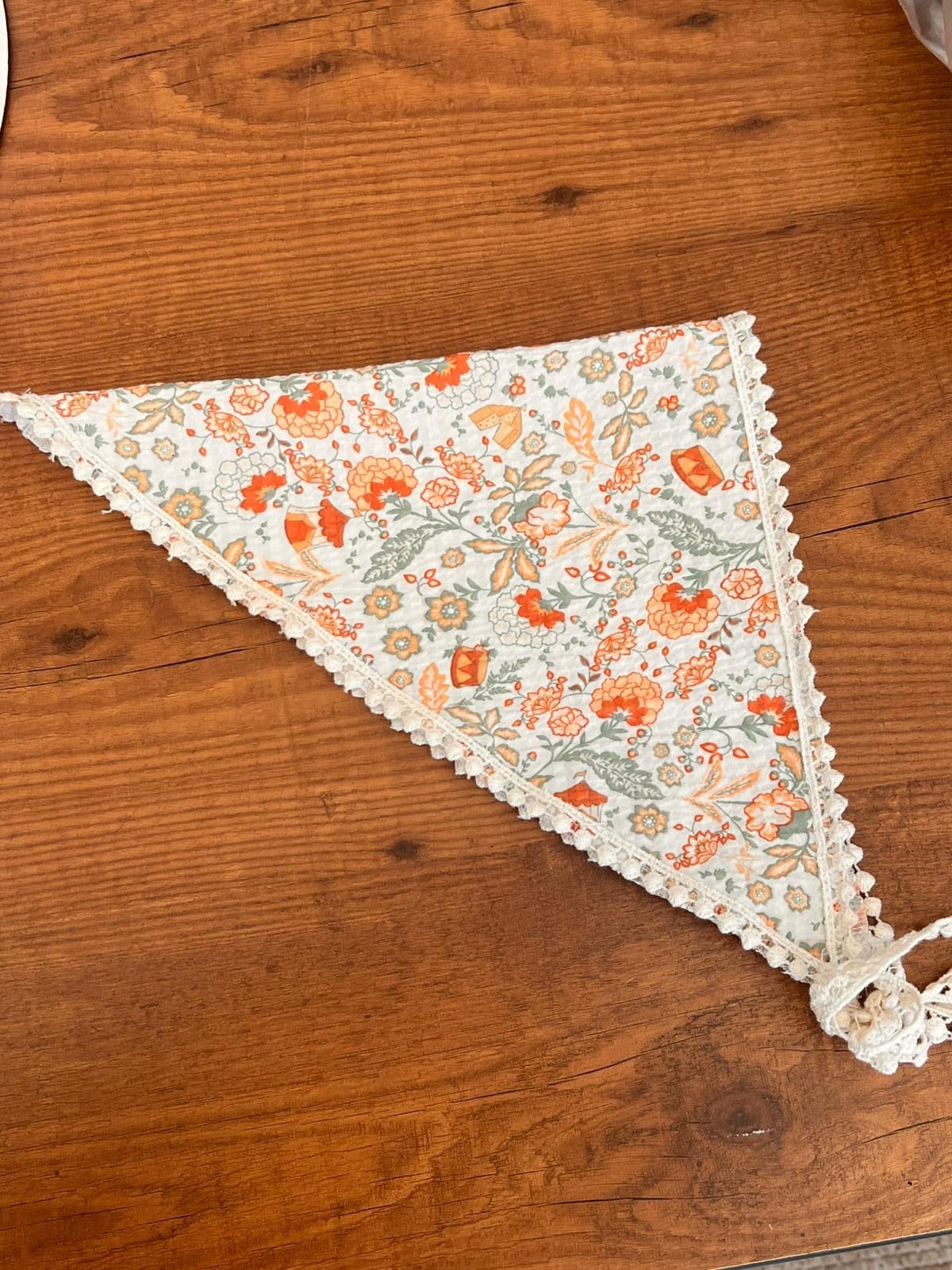 Anne Bebek Çocuk Üçgen Bandana | Pamuklu Bağlamalı Fisto Bandana Standart Ölçü