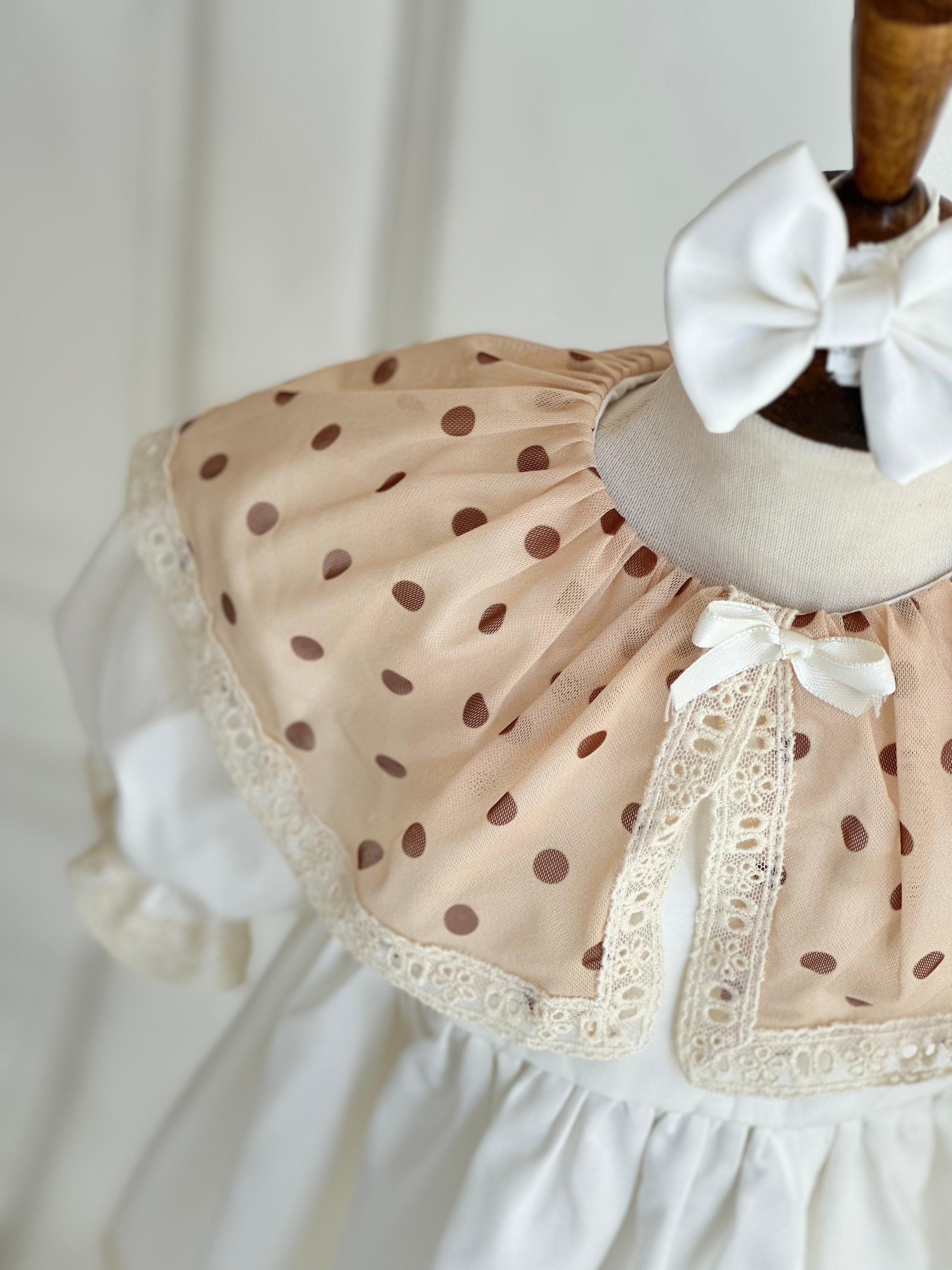 Off-White Polka Dot Dress