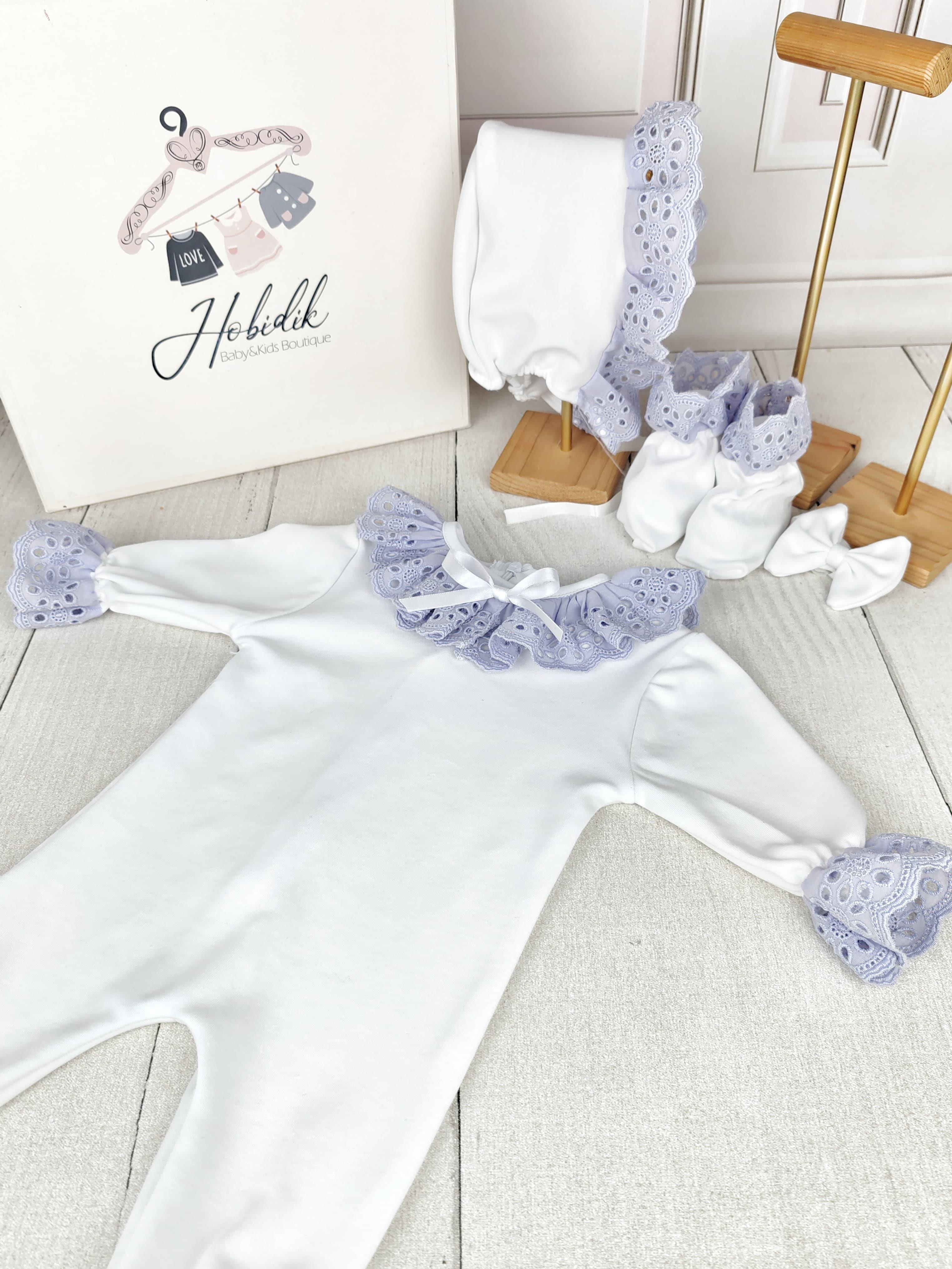 Lila Fisto Yakalı Tulum Set 