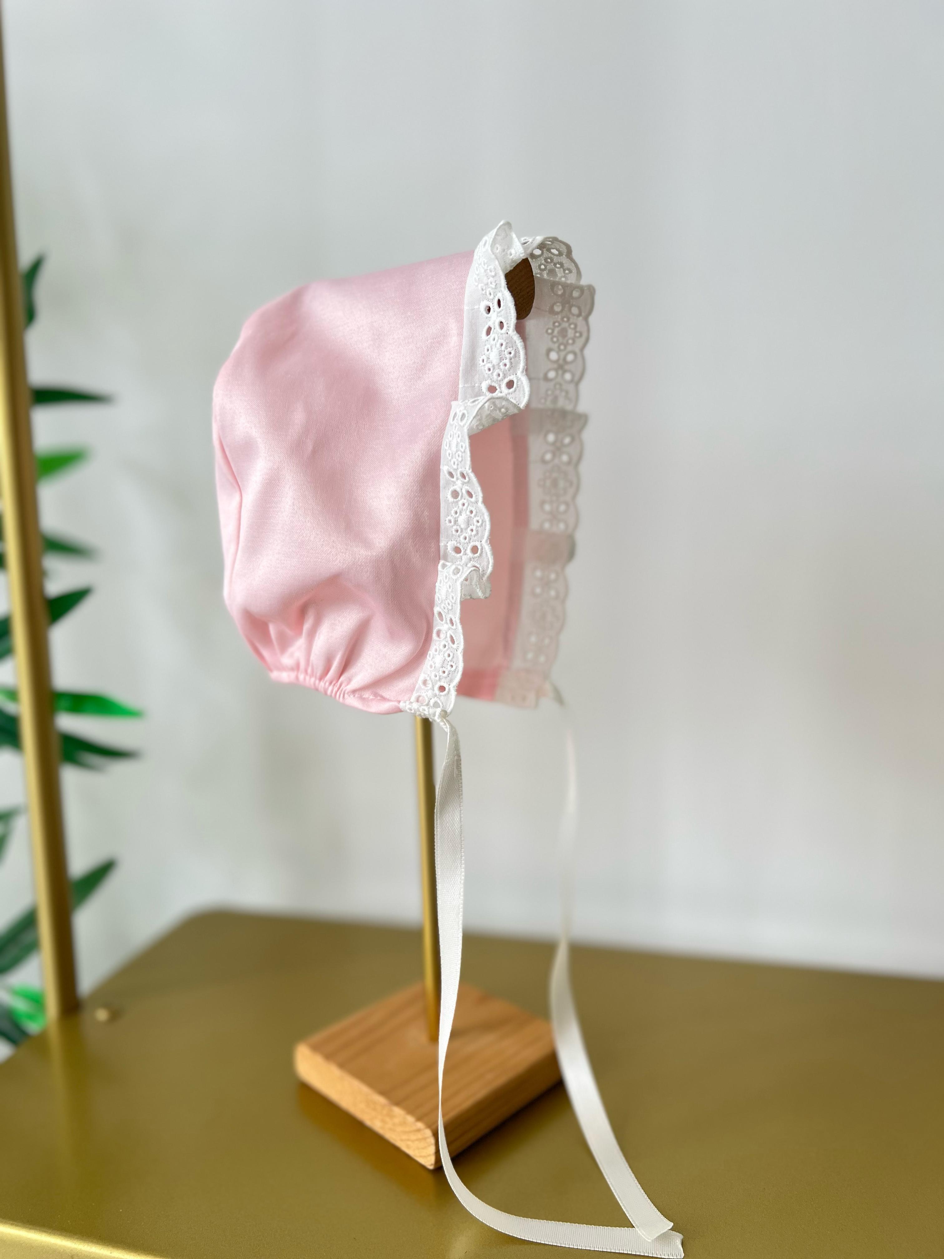 Pembe Fisto Detaylı Saten Şapka 