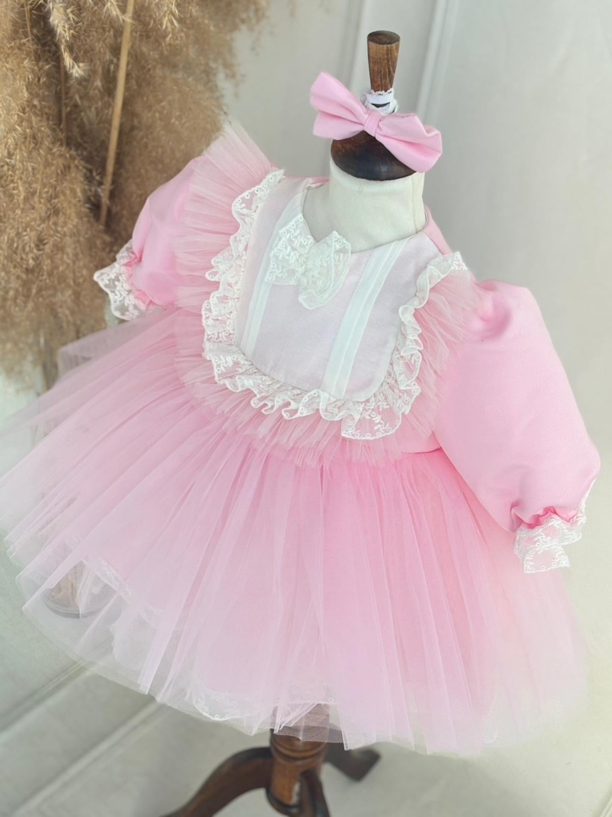 Pembe Tül Elbise 