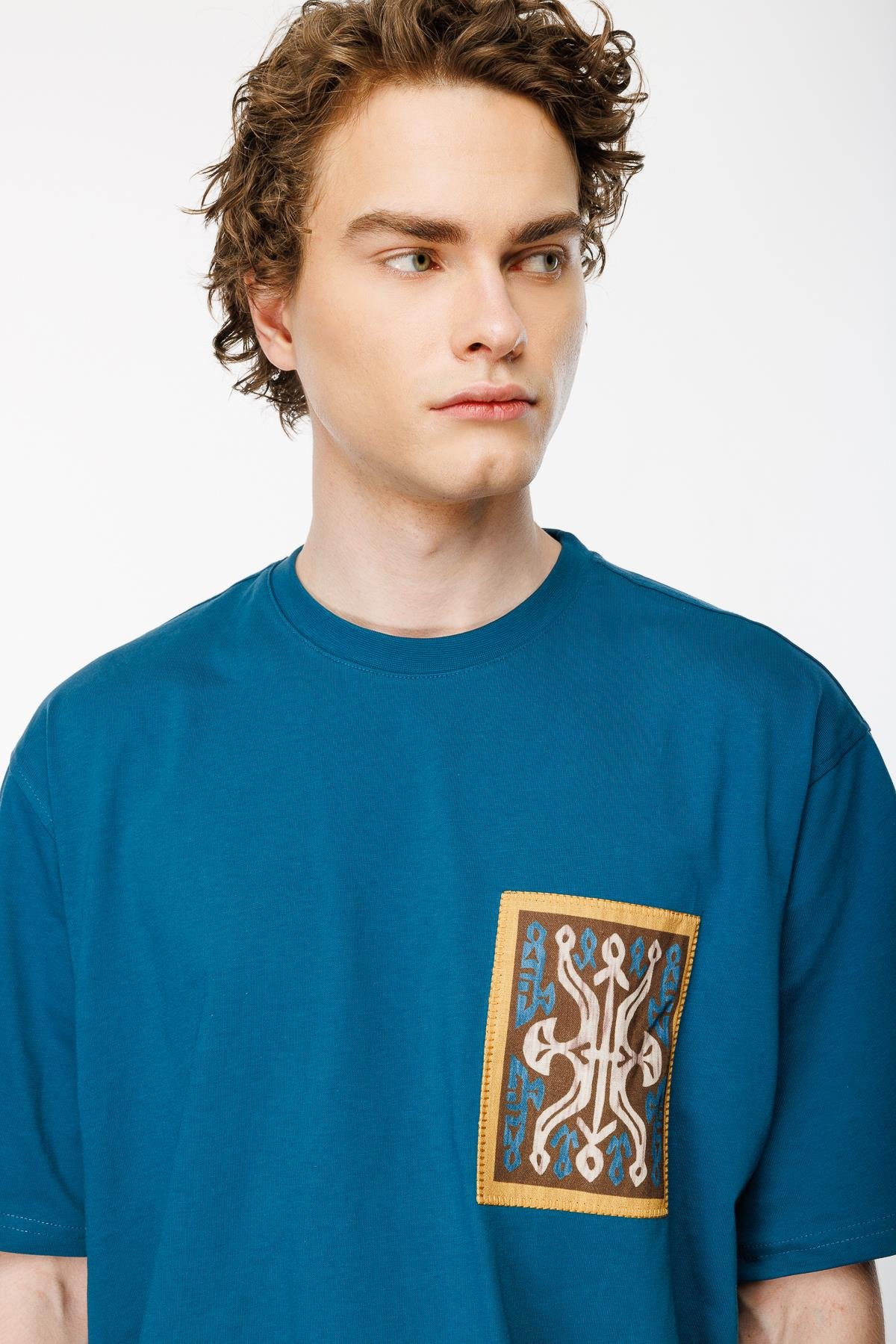 Ancient Tribes Oversize Tshirt - Petrol