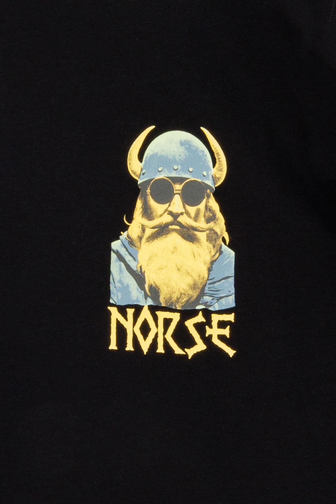 Nordic Hipster Oversize Tshirt - Siyah