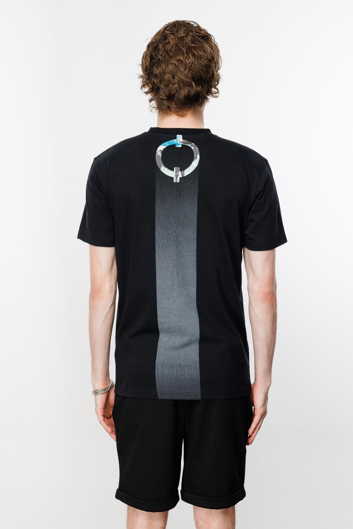 Sports Logo Regular Tshirt - Siyah