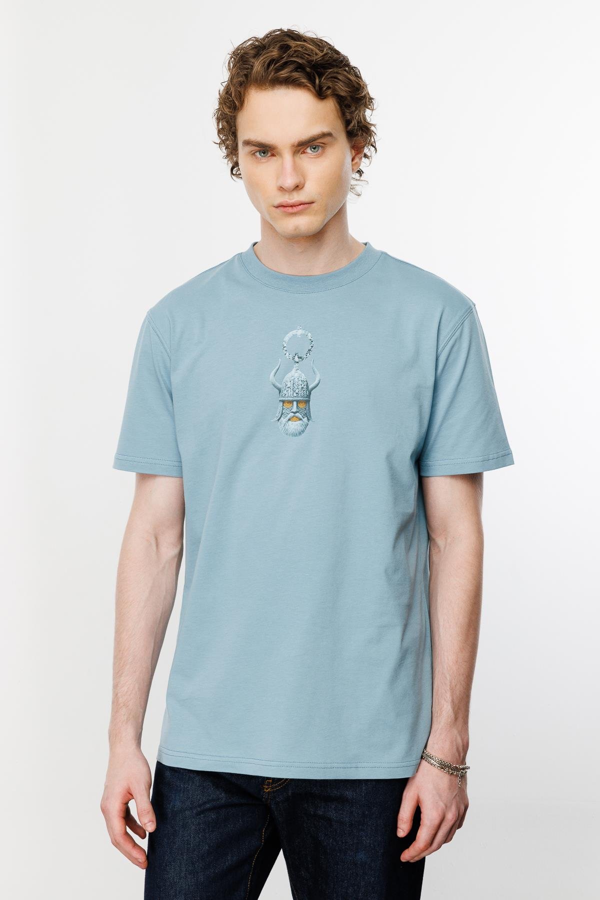 Valhallah Guardian Regular Tshirt - Buz Mavi