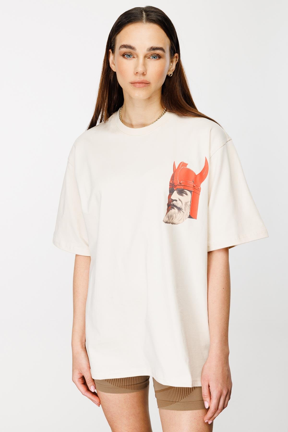 Viking Warrior Oversize Tshirt - Kemik