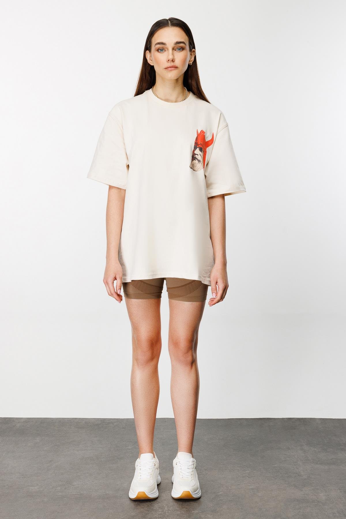 Viking Warrior Oversize Tshirt - Kemik