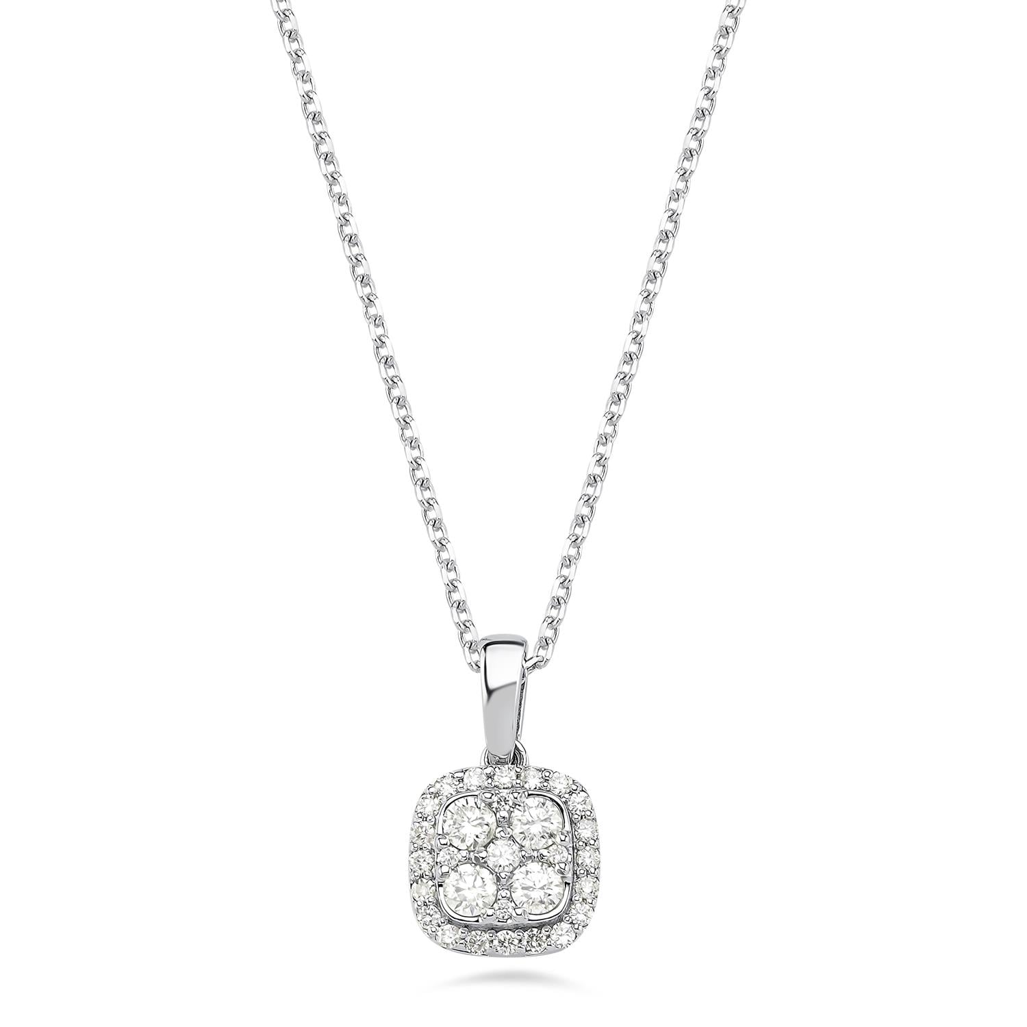 0.33 Karat Pırlanta Coronet Kolye
