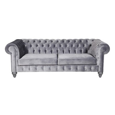 3A NEW GREY CHESTERFİELD