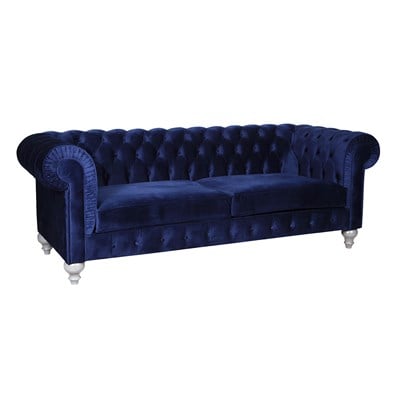 3A NEW DARK BLUE CHESTERFİELD