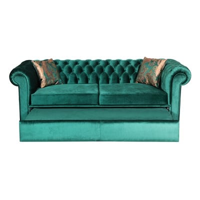 3A ZÜMRÜT YEŞİLİ YATAKLI CHESTERFİELD