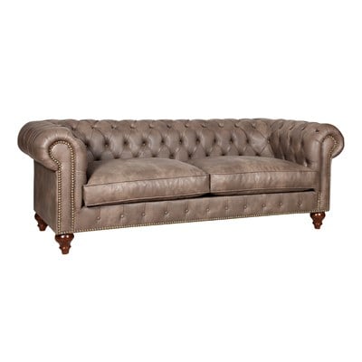 3A NEW BROWN CHESTERFİELD 