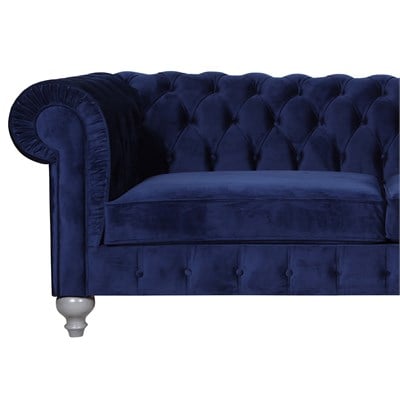 3A NEW DARK BLUE CHESTERFİELD