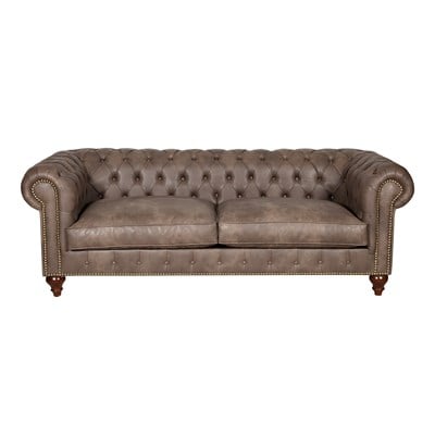 3A NEW BROWN CHESTERFİELD 