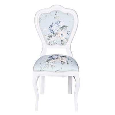 3A Mobilya Evimdeki Bahar Oymalı Sandalye - Mavi-Desen