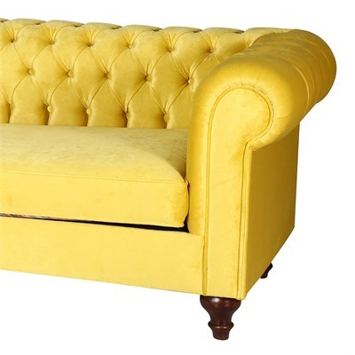 3A Mobilya Yellow Lemon Chesterfield