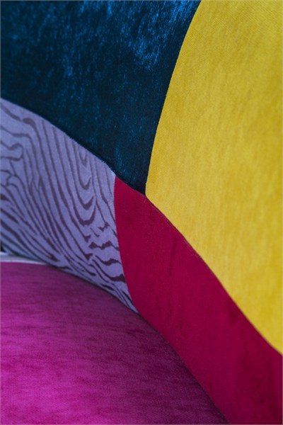 3A Mobilya Patchwork Oval Berjer