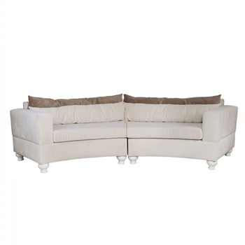 3A Mobilya Dioganal 3 Kişilik Kanepe Dark Cappuccino