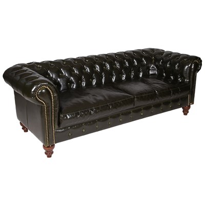 3A Mobilya Dark Green Pullap Chesterfield