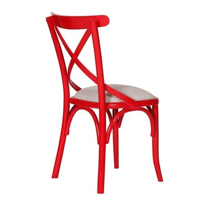 3A Mobilya Kırmızı Kuşaklı Sandalye