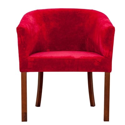 3A Mobilya Red Lab Oval Berjer Kırmızı