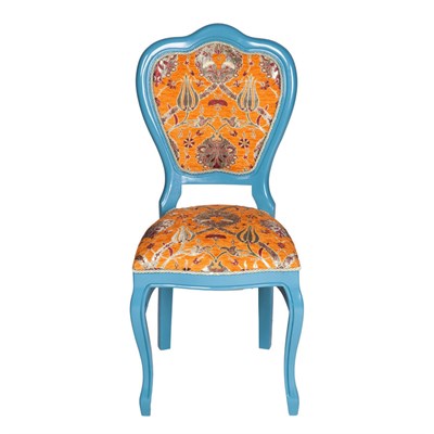 3A Mobilya Hürrem Oymalı Sandalye - Turkuaz